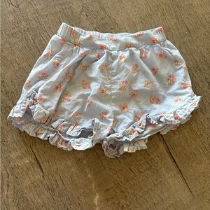 H&M Floral 100% cotton shorts 12-18 months